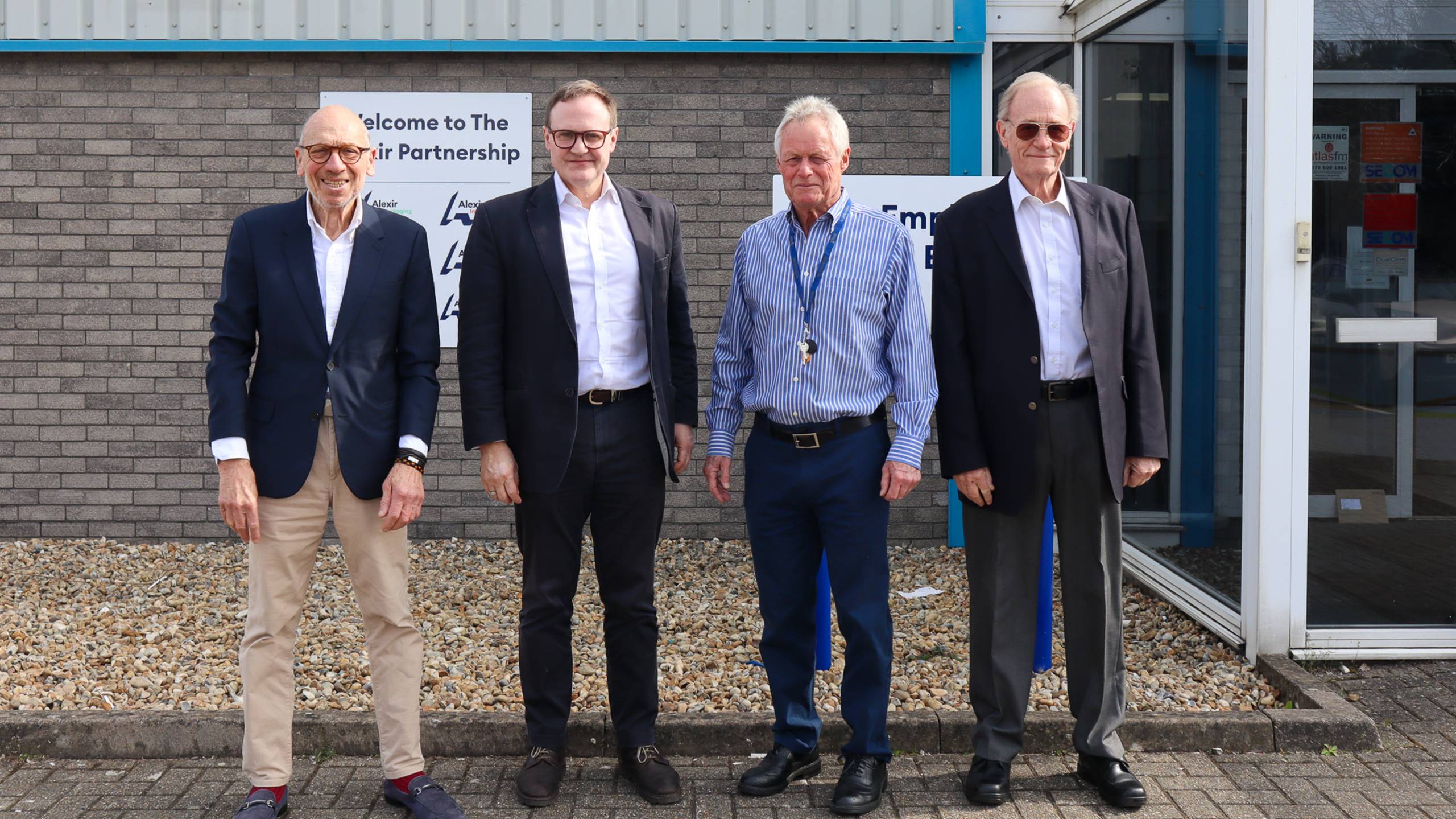 MP for Tonbridge, Tom Tugendhat, second from left